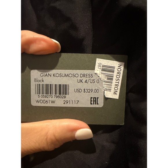 NWT All Saints Gian Kosumoso Dress Black Floral Sz 0 $329 - Picture 10 of 10